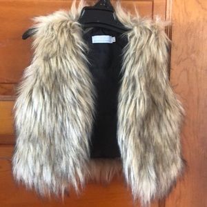 Little Girls Faux Fur Vest